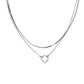 15+ Quatrefoil Pendant 2 Row Necklace