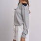 Asymmetrical Striped One-Shoulder Top