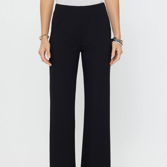 Black Straight Leg Ponte Pants