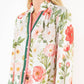 Button Front Top With Floral Print