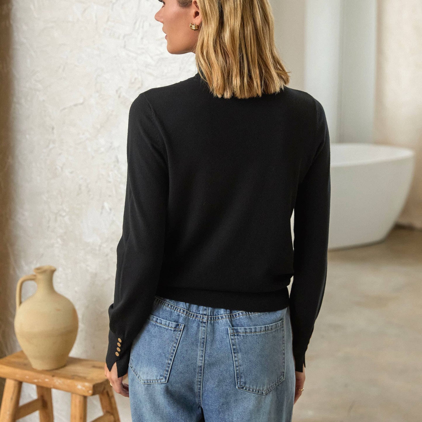 Ribbed Turtleneck Sweater