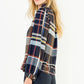 Plaid Long Sleeve Button Top