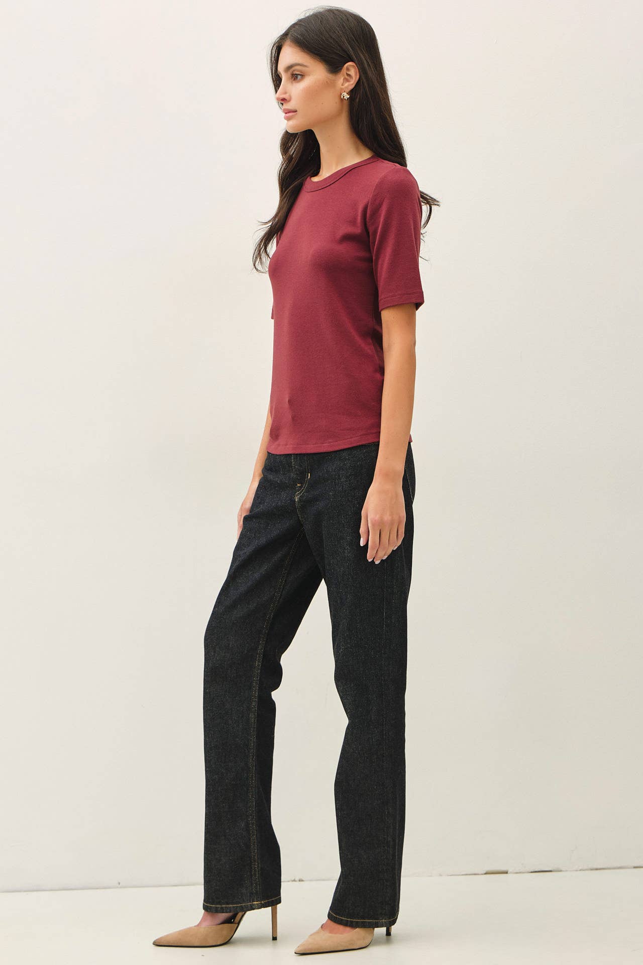 Ultra Soft Basic Short Sleeve Top