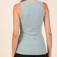Rib Knit Round Neck Tank