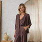 Eco-Friendly Recycled Poly Shirred Sleeve Blazer