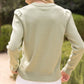 Floral Embroidered Long Sleeve Sweater