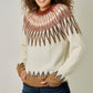 Fuzzy Fair Isle Sweater