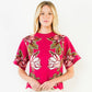 Short Sleeve Sweater With Scallop Hem