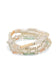 Silver 5 Row Multi Bead Bracelet