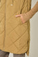 Quilted Puffer Long Hoodie Vest