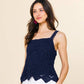 Sleeveless Diamond Crochet Top