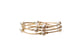 8mm Crystal White Swarovski Pearl in Gold Blessing Bracelet