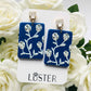 Rose Garden Floral Acrylic Earrings