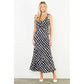 Tie Strap Geometric Pattern Dress