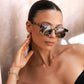 Jasper Acetate Unisex Sunglasses: Milky Tortoise