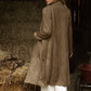 Western Faux Suede Duster Coat