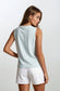 Brushed Modal Sleeveless Swing Top - Sage