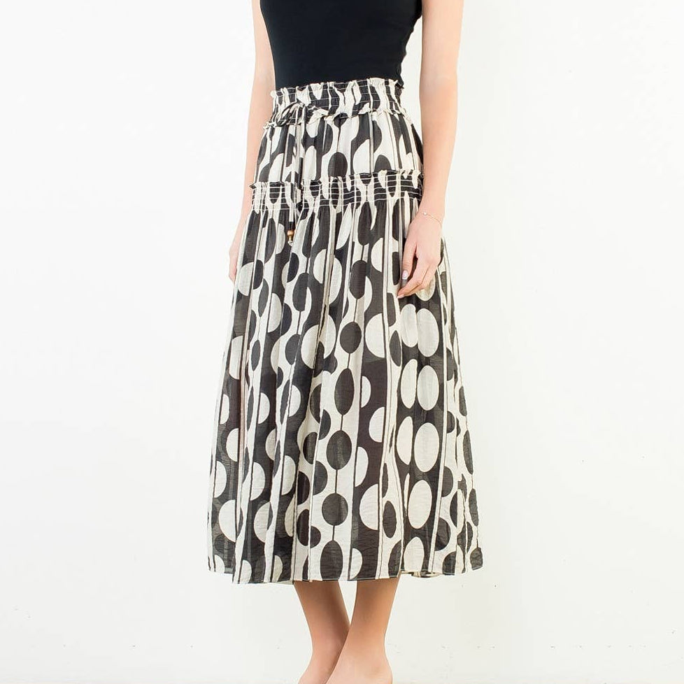 Geometric Print Skirt