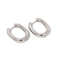 Flirty Fantasy Oval Hoop Earrings - Waterproof