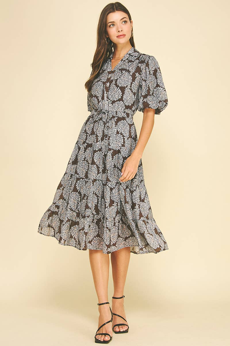 Floral Button Down Midi