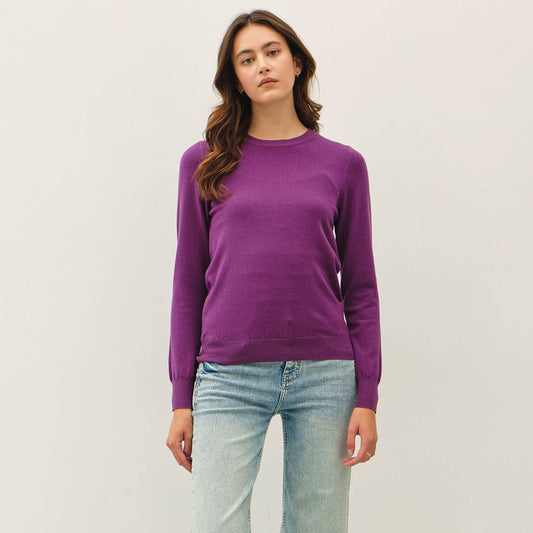 Soft Crew Neck Knit Sweater