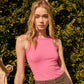 Rib Knit Round Neck Tank