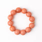 Cece Large Resin Bead Bracelet Coral