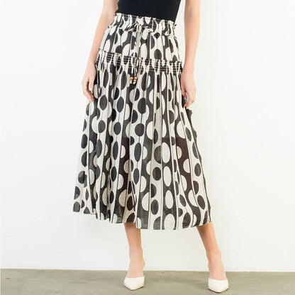 Geometric Print Skirt