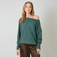 Off Shoulder Sweater Top