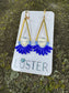 Brass + Stone Bold Lightweight Statement Unique Earrings