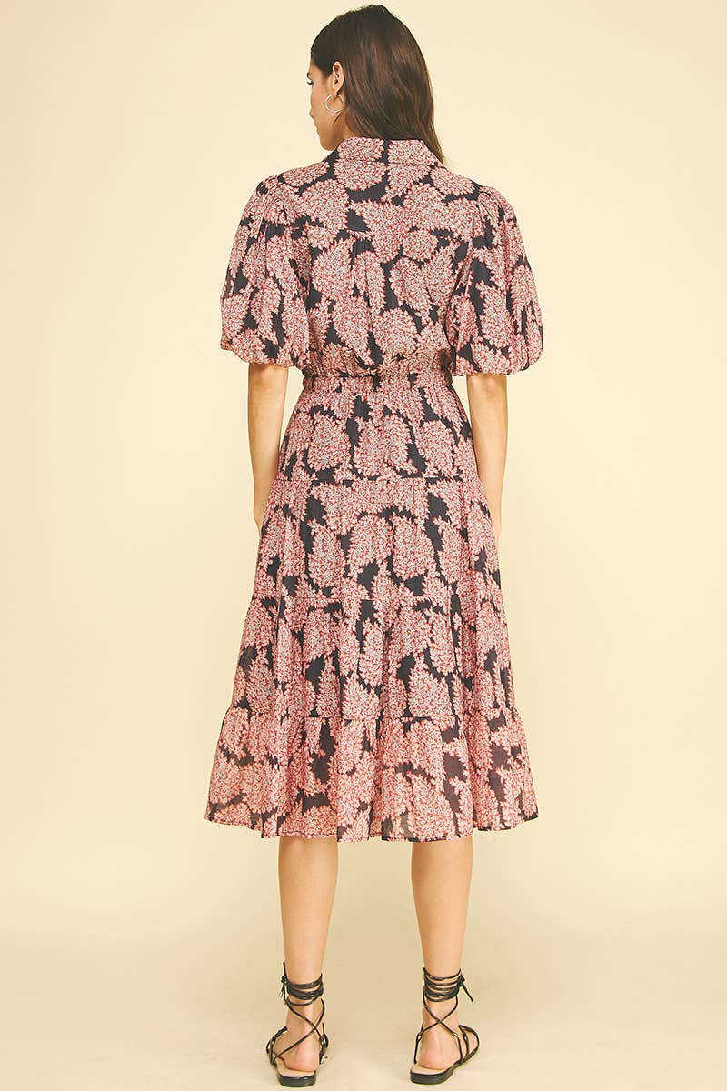 Floral Button Down Midi