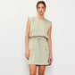 Sage Muscle Utility Mini Dress