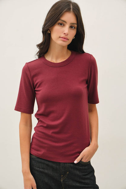 Ultra Soft Basic Short Sleeve Top