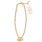 16.5+ Gold Chain 3 Charm Necklace
