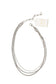 Silver 3 Row w/ Grey Bead Necklace