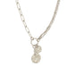 Mixed Chain Drop Pendant Necklace