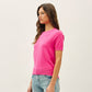 Basic Short Sleeve Sweater Top