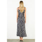 Tie Strap Geometric Pattern Dress