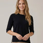 Short Sleeve Side Notch Top
