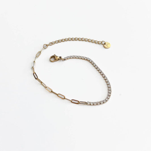 Diamond Tennis Chain Bracelet - Waterproof