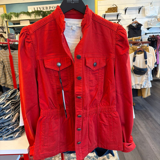 Puff Sleeve Trucker Jacket