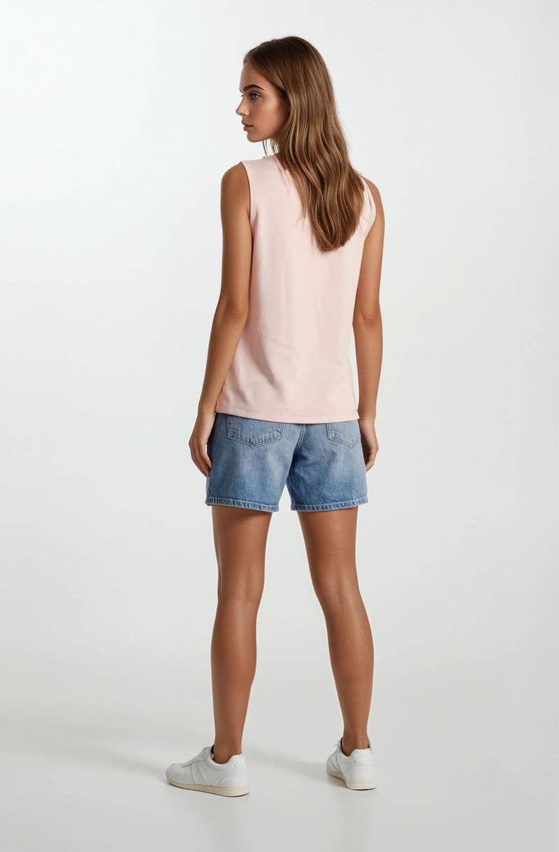 Brushed Modal Sleeveless Swing Top - Sage
