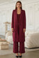 Western Faux Suede Duster Coat