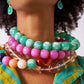 Iris Large Resin Bead Necklace Multi Wholesale