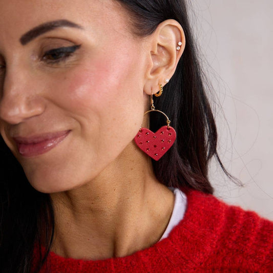 Crimson Shimmer Jeweled Harlow