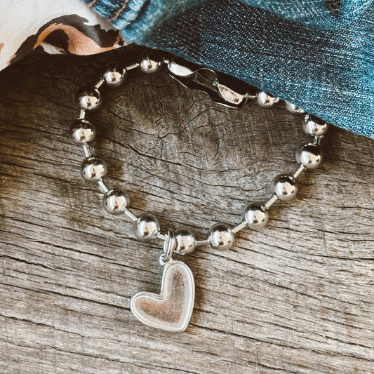 Heart Charm Bracelet