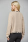 Webbing Ribbon Trimmed Open Cardigan