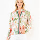 Button Front Top With Floral Print