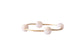 12mm Faceted Rose Quartz in Gold Blessing Bracelet