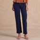 Navy Straight Leg Ponte Pants